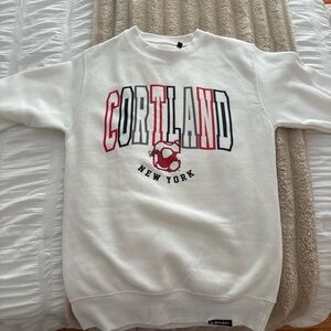 Cortland New York White Crewneck